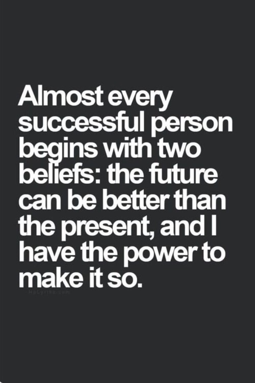 Almost Every Successful Person Begins With Two Beliefs Quote