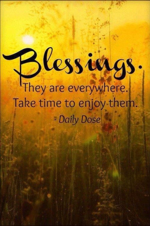 Blessings are Everywhere Take Time To Enjoy Them Quote