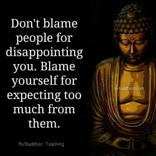 Dont Blame People For Disappointing You Quote
