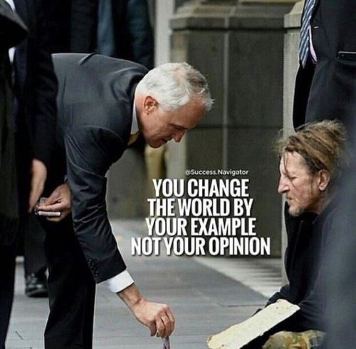 You Change The World By Your Example Not Your Opinion Quote
