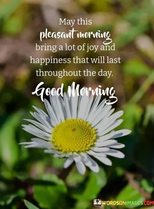 May This Pleasant Morning Bring A Lot Of Joy Quote