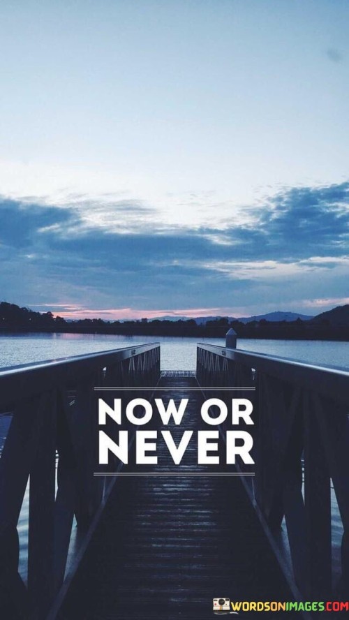 Now Or Never Quote