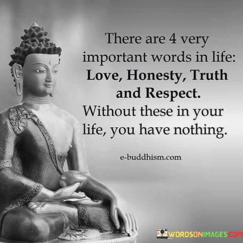 There Are Four Very Important Words In Life Quote