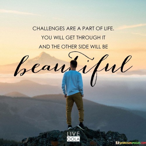 Challenges Are A Part Of Life You Will Get Through It And The Other Side Will Be Beautiful Quotes