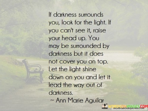 If Darkness Surround You Look For The Light Quote