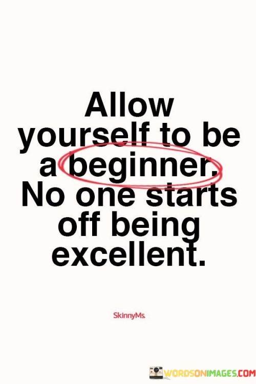 Allow Yourself To Be A Beginner Quotes