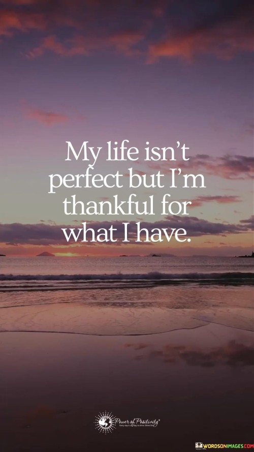 My Life Isnt Perfect But Im Thankful For What I Have Quotes