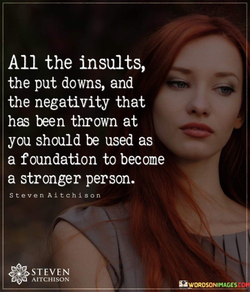All The Insults The Put Downs And The Negativity Quotes
