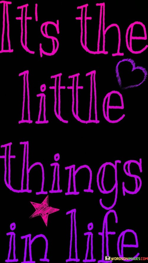 It's The Little Thing In Life Quotes