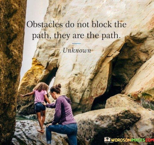 Obstacles Do Not Block The Path Quotes
