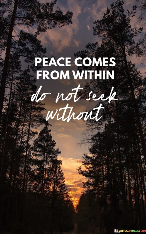 Peace Comes From Within Quotes