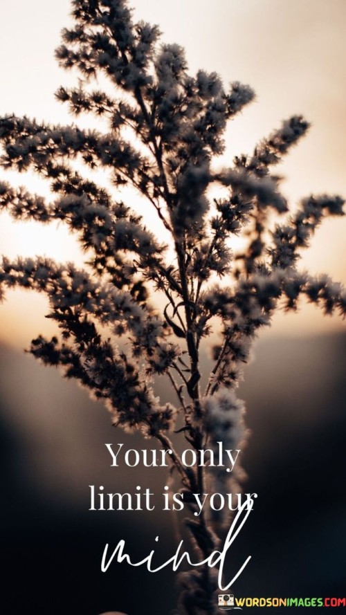 Your Only Limit Is Your Mind Quotes