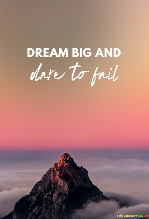Dream Big & Dare To Fail Quote