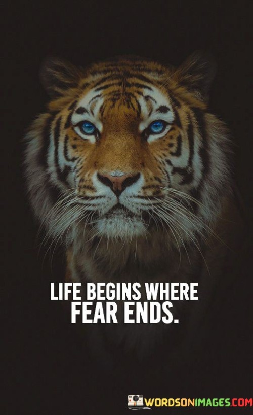 Life Begins Where Fear Ends Quotes