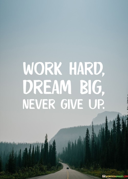 Work Hard Dream Big Quote