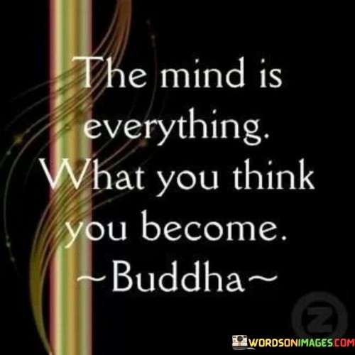 The Mind Is Everything What You Think You Become Quote