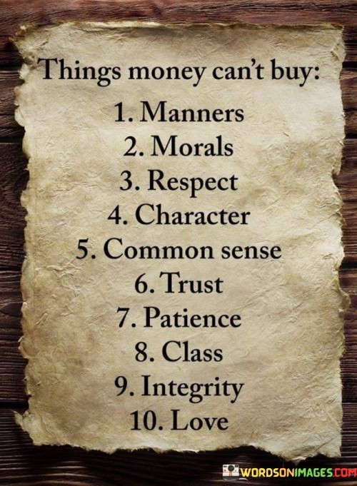 Things Money Cant Buy Quote