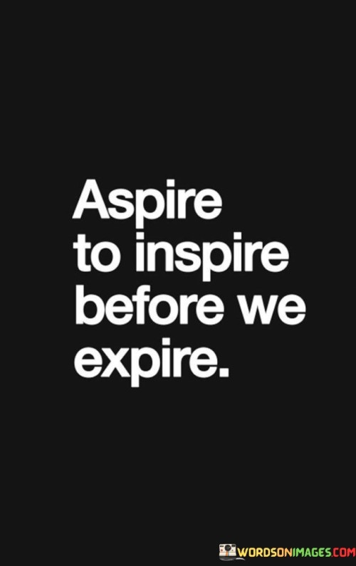 Aspire To Inspire Before We Expire Quotes