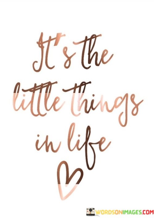 It's The Little Things In Life Quotes