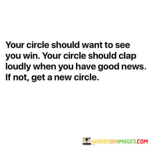Your Circle Should Want To See You Win Your Quotes