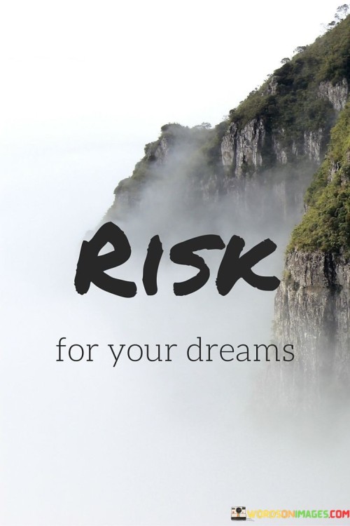 Risk For Your Dreams Quotes
