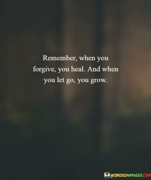 Remember When You Forgive You Heal And When You Let Go Quotes (2)