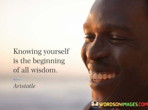 Knowing Yourself Is The Beginning Quotes