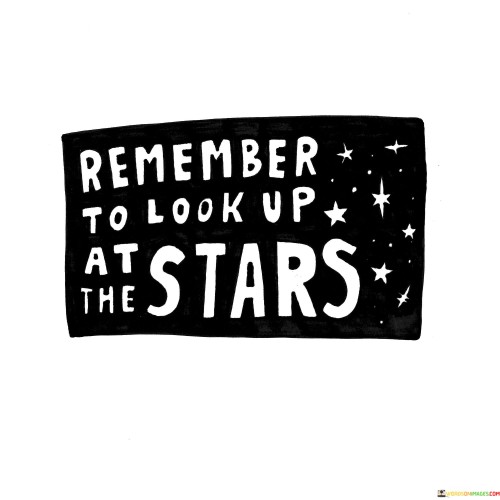 Remember To Look Up At The Stars Quotes