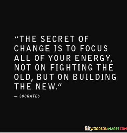 The Secret Of Change Is To Focus Quotes