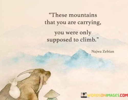 These Mountains That You Are Carrying You Were Quotes