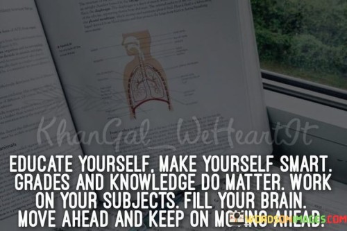 Educate Yourself Make Yourself Smart Grades And Knowledge Do Quotes