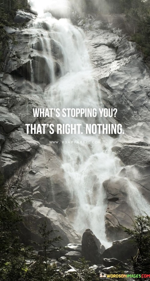 What's Stopping You That's Rigth Nothing Quotes