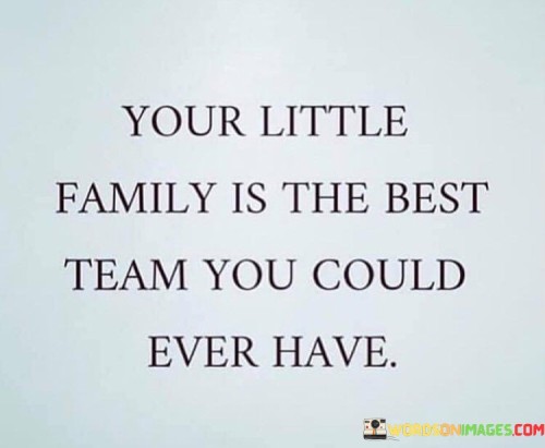 Your Little Family Is The Best Team Quotes