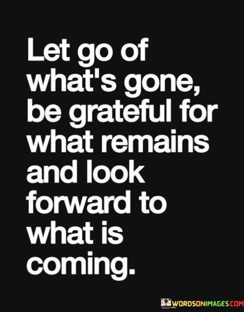 Let Go Of What's Gone Be Grateful For What Remains Quotes