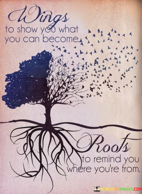 Wings To Show You What You Can Become Roots Quotes