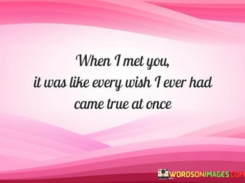 When I Met You It Was Like Every Wish I Ever Had Come True Quotes