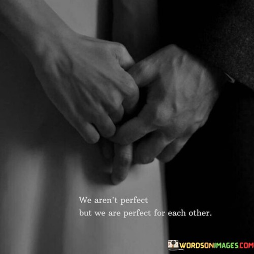 We Aren't Perfect But We Are Perfect For Each Other Quotes