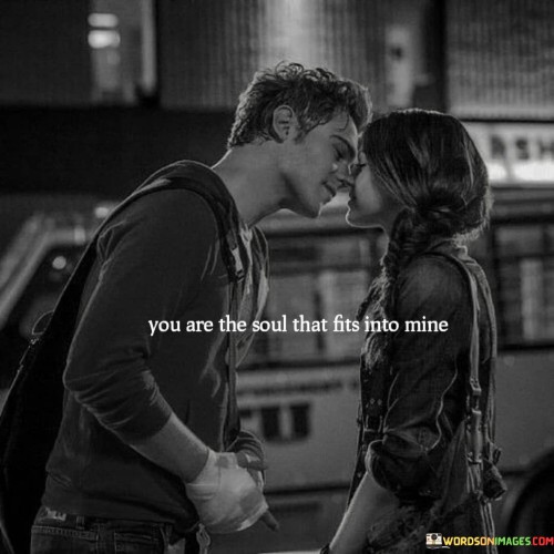 You Are The Soul That Fits Into Mine Quotes