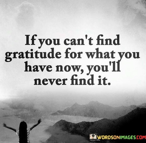 If You Can't Find Gratitude For What You Have Now Quotes