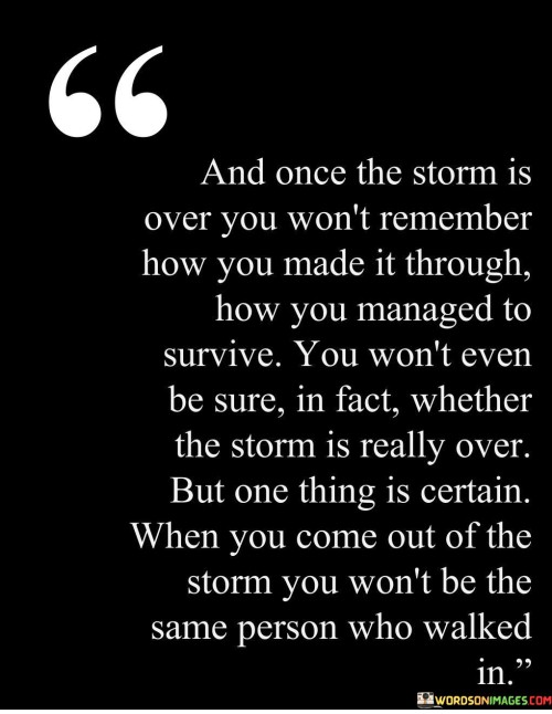 And Once The Storm Is Over You Won't Remember Quotes