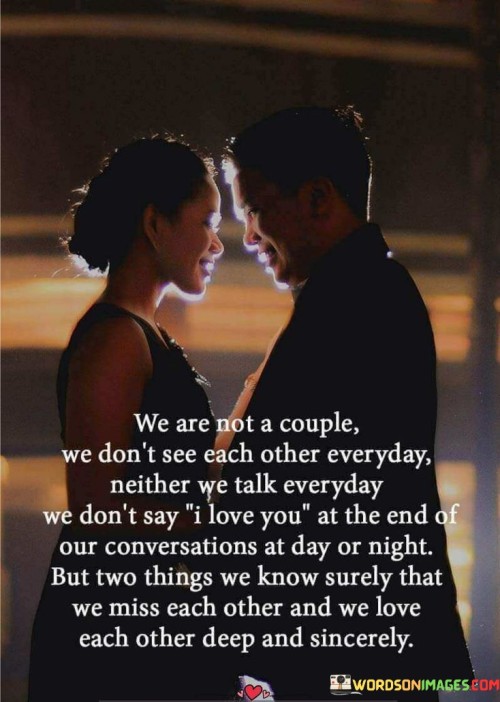 We Are Not A Couple We Don't See Each Other Everyday Quotes