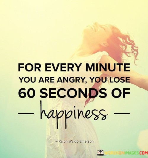 For Every Minute You Are Angry You Lose 60 Quotes