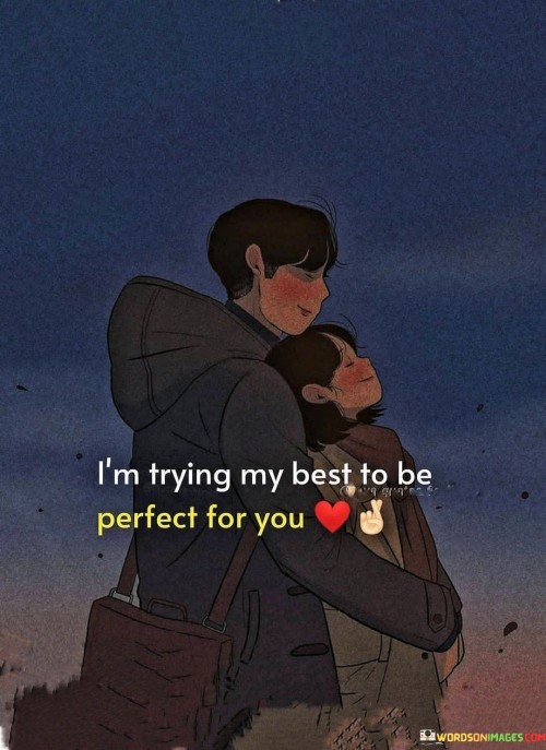 I'm Trying My Best To Be Perfect For You Quotes