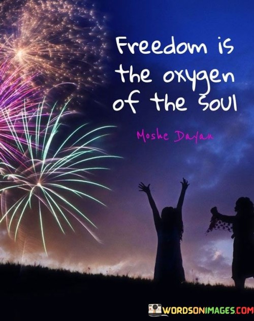 Freedom Is The Oxygen Of The Soul Quotes