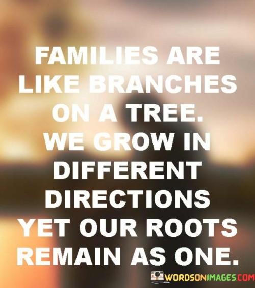 Familes Are Like Branches On Tree We Grow It Quotes