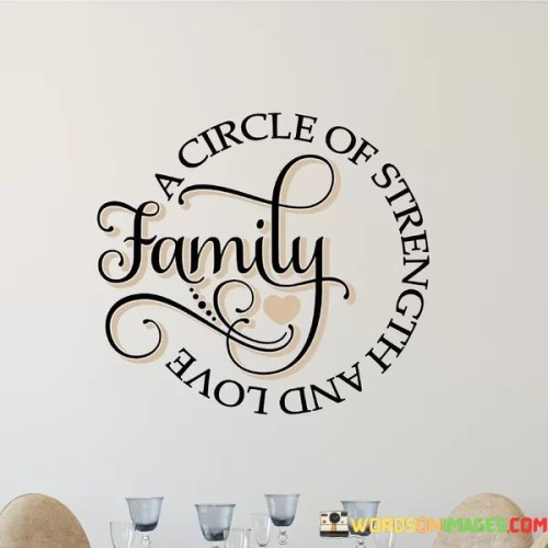 Family A Circle Of Strength And Love