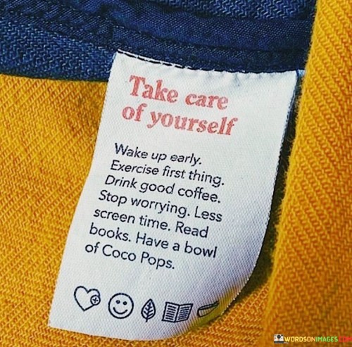 Take Care Of Yourself Wake Up Early Exercise First Thing Quotes