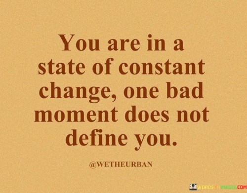 You Are In State Of Constant Change One Bad Quotes