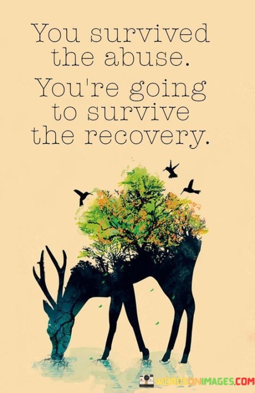 You Survived The Abuse You're Going To Survive The Quotes