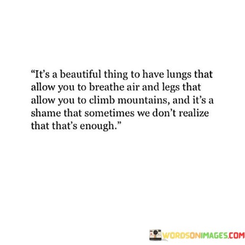 It's Beautiful Thing To Have Lungs That Allow You To Breathe Quotes